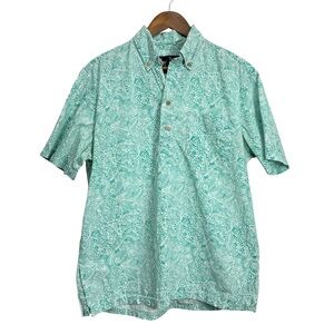 Chubbies The Nutter Blue Printed Tropical Shirt Medium